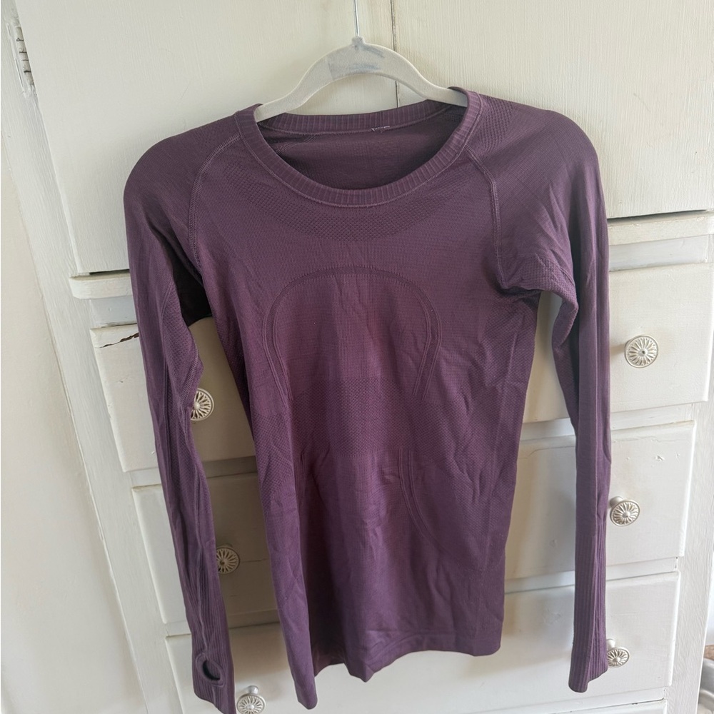 Women's Purple Long Sleeve Top